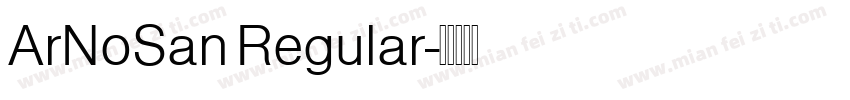 ArNoSan Regular字体转换